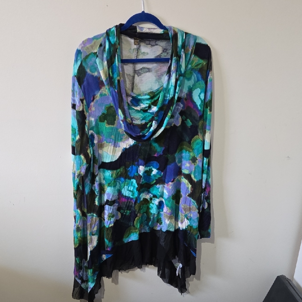 Ladies 2X Cupio Cowl Neck Top